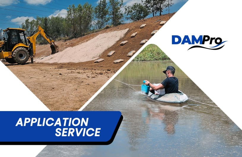 DAMFIX and Bentonite applications done by DamPro